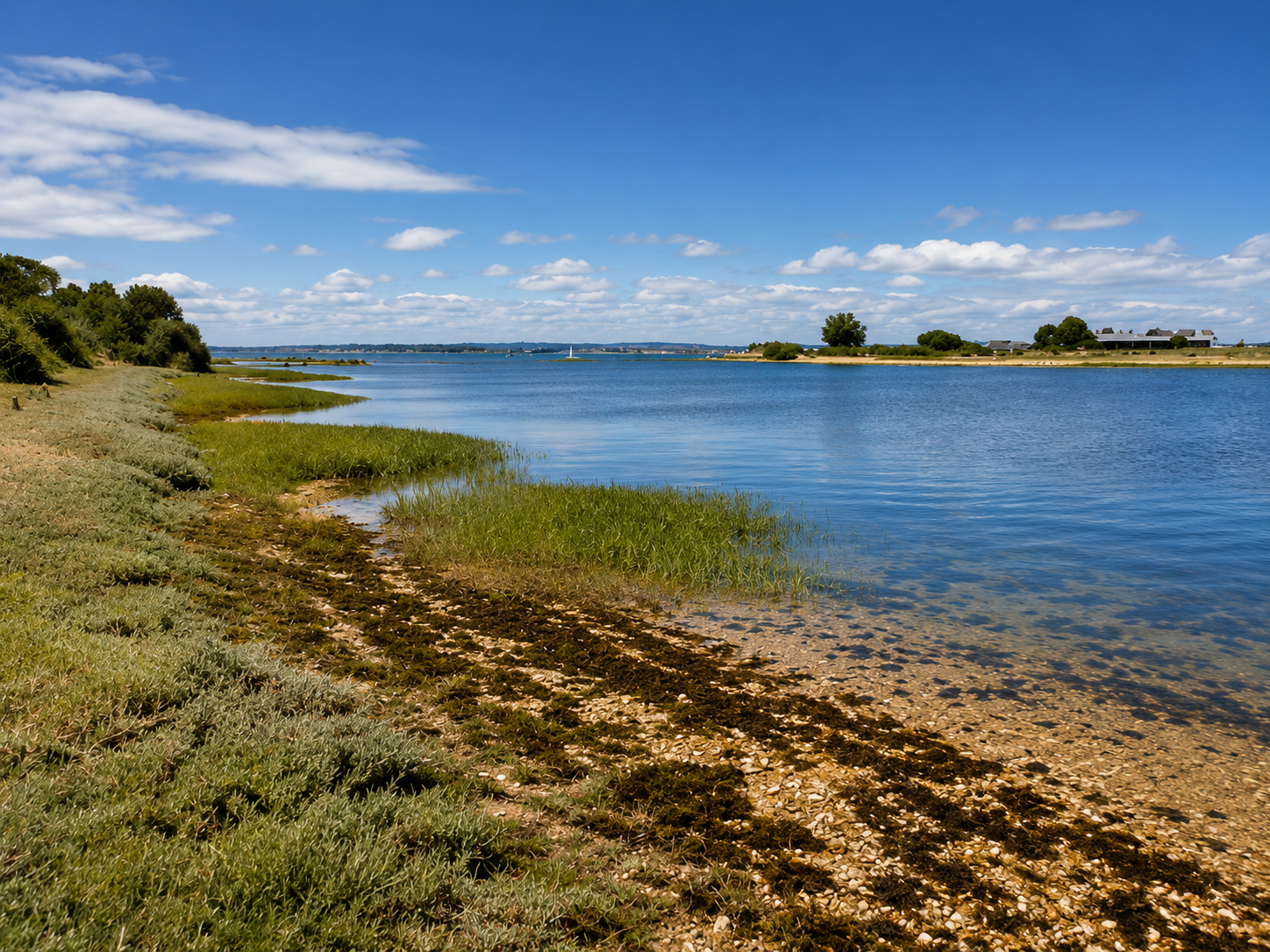 The coastal lagoon walk near Sandy Point, Hayling Island